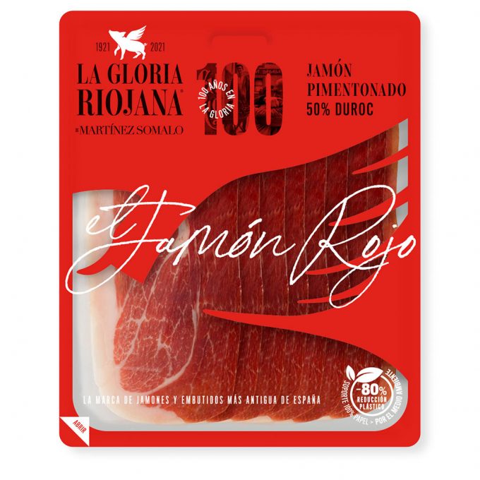 "La Gloria Riojana" Paprika Jamon Sliced (100gr), Martinez Somalo