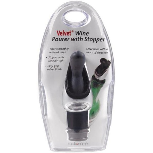 Velvet Wine Pourer with Stopper