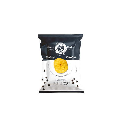 Toasted Black Pepper & Sea Salt Crisps (40gr), Fox Italia