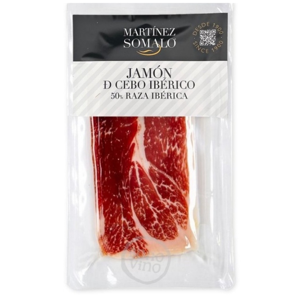 Jamon de Cebo Iberico Pre-Sliced, Martinez Somalo (80gr)