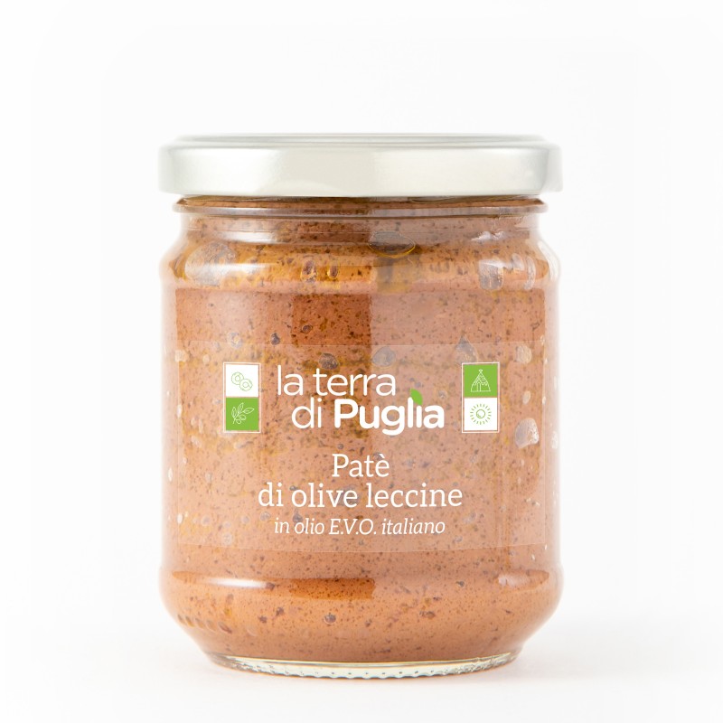 Leccino Olives Pâté (180gr), La Terra di Puglia